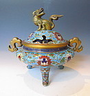 Chinese Cloisonne Urn