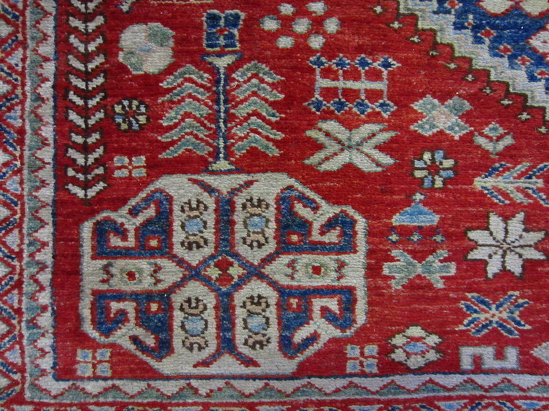 Vintage Hand Knotted Kashkaie Rug