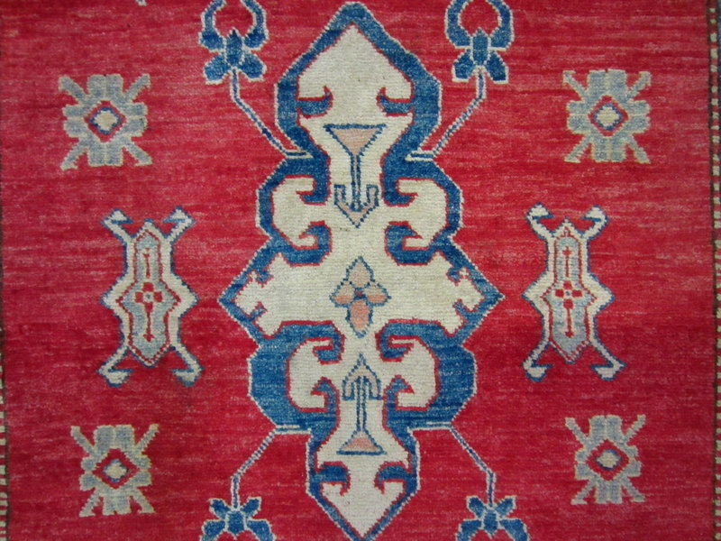Vintage Hand-Knoted Kazak Rug