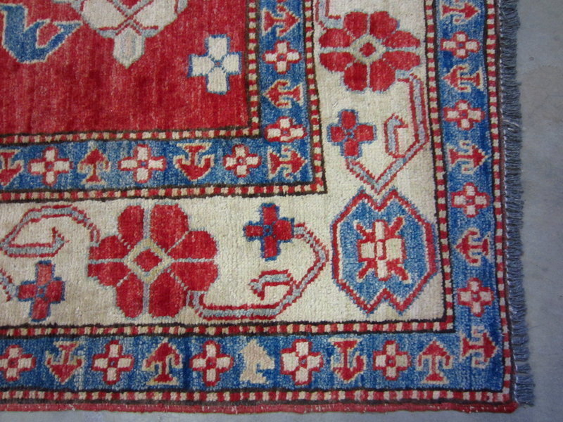 Vintage Hand-Knoted Kazak Rug