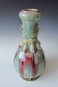 Antique Japanese Vase Emulating Song Glaze