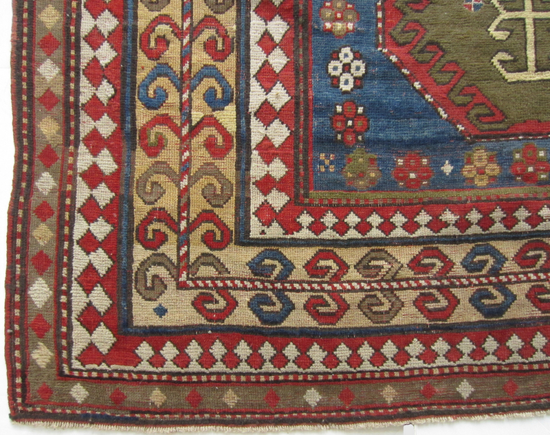 Antique Kazak Hand Knotted Rug