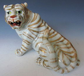 Japanese Porcelain Tiger Figure