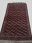 Antique Hand Knotted Yomud Persian Rug