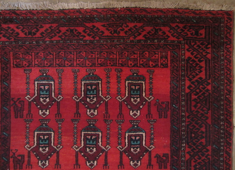 Antique Belouch Persian Hand Knotted Rug