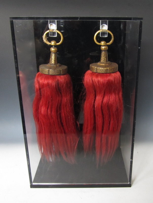 Antique Chinese Pair of Tassels