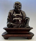 Chinese Amber Smiling Buddha