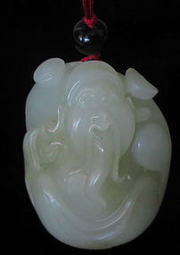 Republic Period Chinese Jade Carved Sage