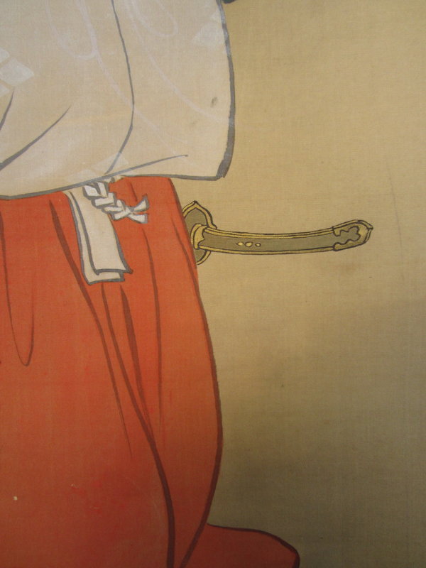 Japanese Scroll Portraying Shirabyoshi Dancer
