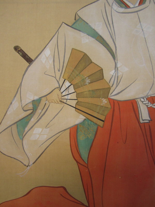 Japanese Scroll Portraying Shirabyoshi Dancer
