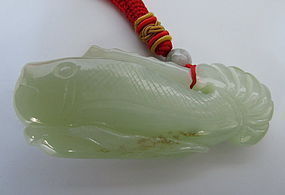 Republic Period Chinese Carpe Fish Jade Toggle