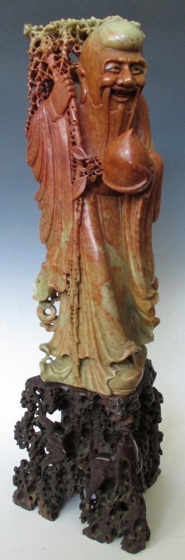 Chinese Soapstone Carving of Fulushuo