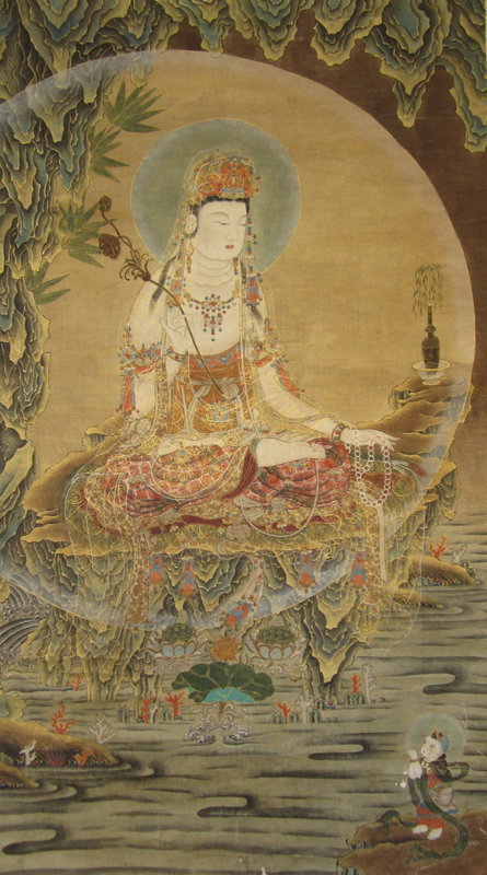 Korean Scroll Painting of Quanyin