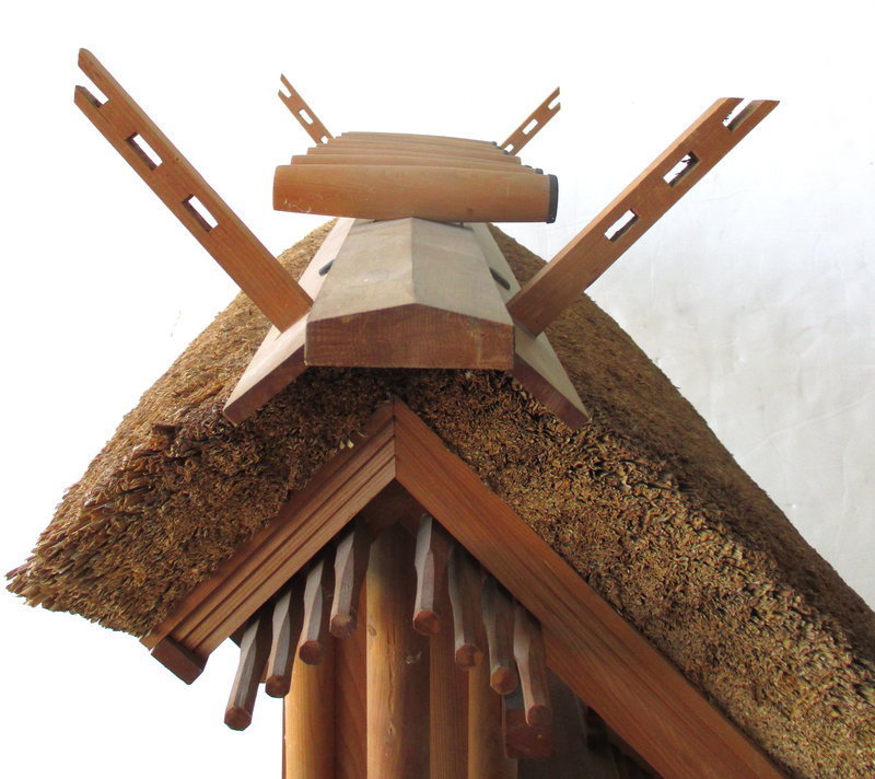 Japanese Thatched Shinmei Style Shinto Shrine