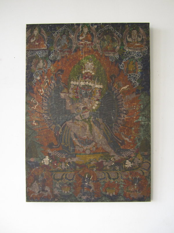 Yamantaka Protective Deity Tibetan Thankga