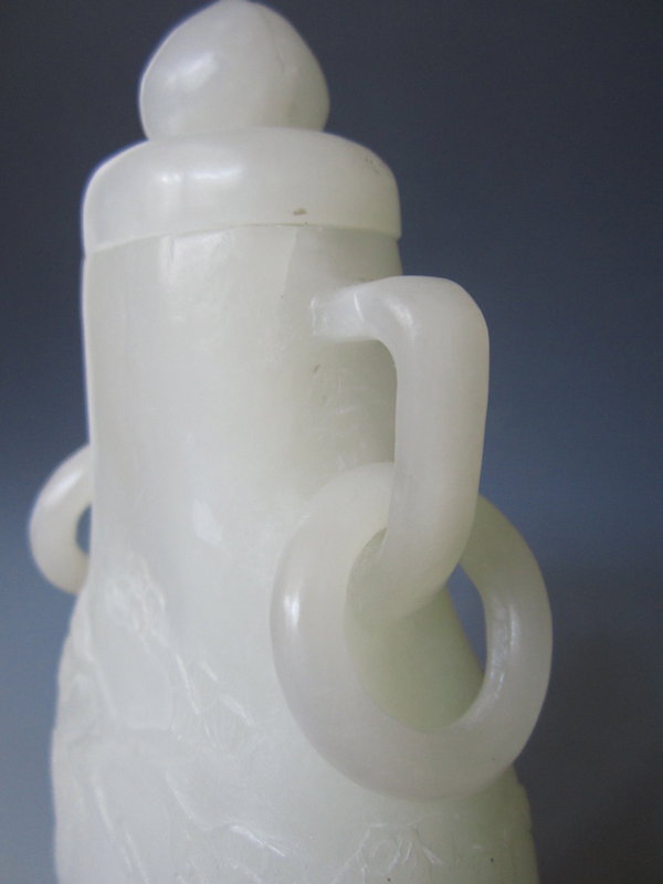 Chinese Jade Lidded Vase