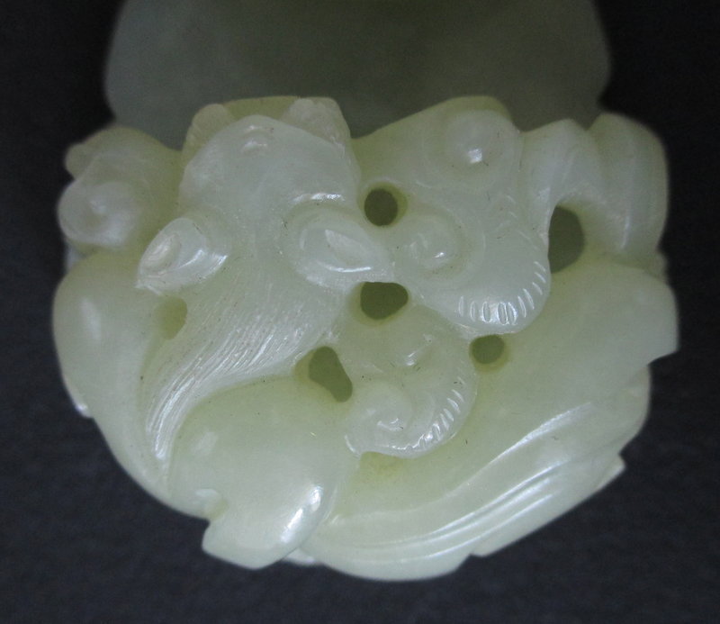 Chinese Antique Jade Belt Hook with Chimera