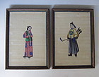 Pair of Cantonese Export Paintings
