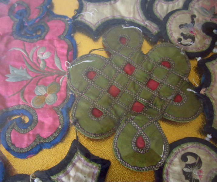 Antique Chinese Colorful Embroidered Collar