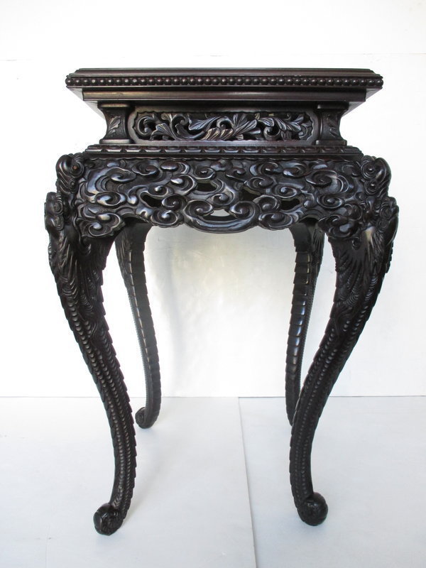 Antique Japanese Table with Motifs of Dragons