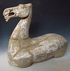 Chinese Han Dynasty Pottery Horse