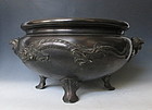 Antique Japanese Bronze Hibachi