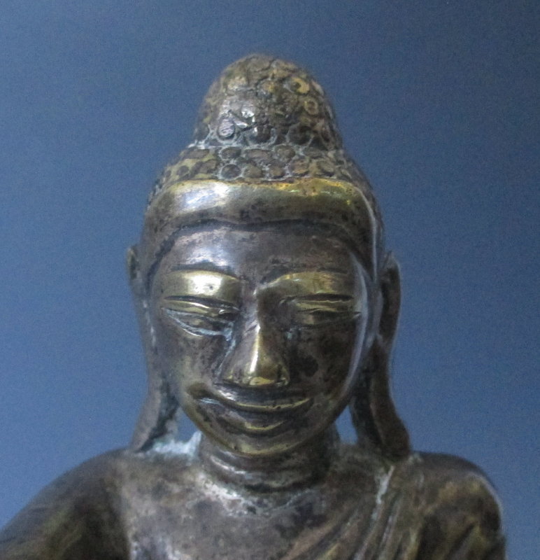 Antique Burmese Bronze Buddha