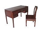 Chinese Hardwood Desk and Chair