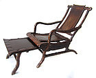 Chinese Antique Pair of Huang-huali Hardwood Moon Viewing Chairs