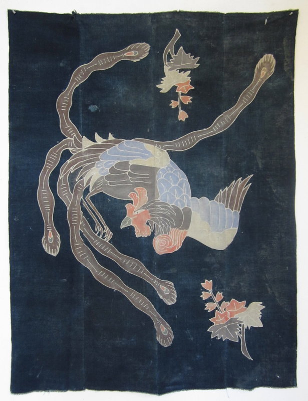 Japanese Antique Futon Cover with Phoenix