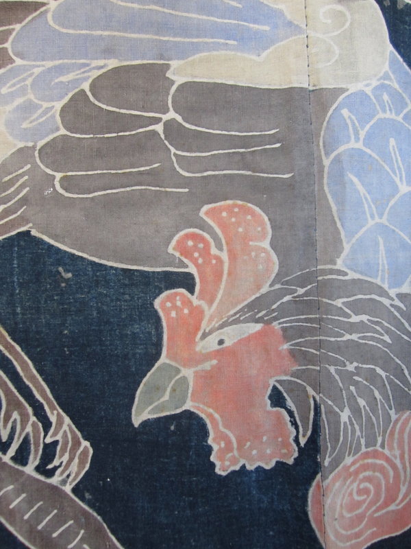 Japanese Antique Futon Cover with Phoenix