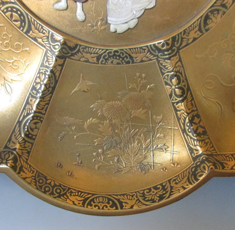 Meiji Period Eight Lobed Lacquered Dish