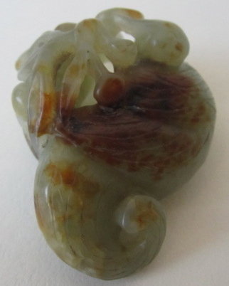 Antique Chinese Jade Carving of Bird