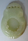 Chinese Jade Carving of Buddha Hand Citron Brush Washer