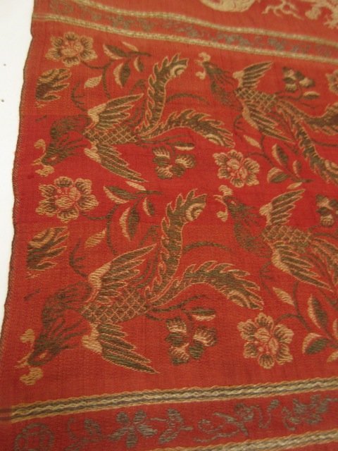 Antique Rare Chinese Brocade Textile Panel