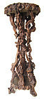 Chinese Tall Round Root Wood Stand