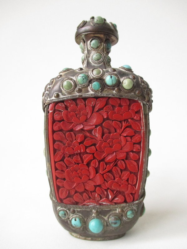 Antique Chinese Metal Snuff Bottle