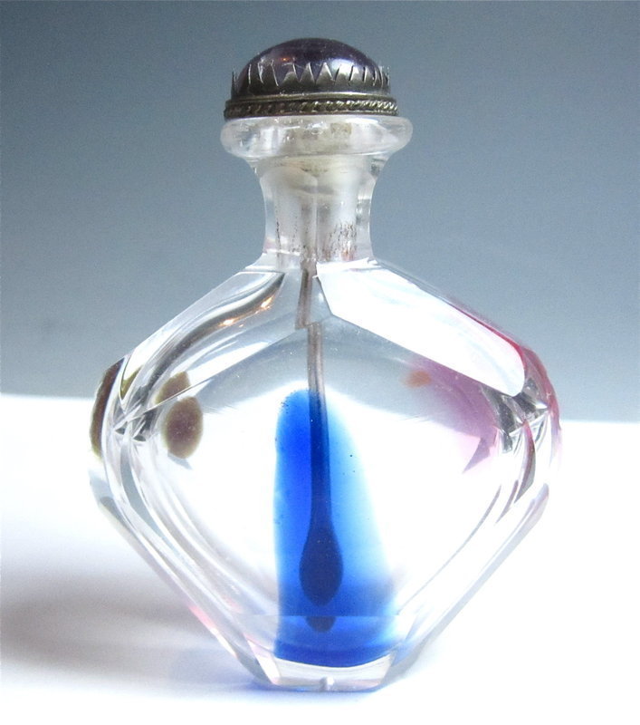 Antique Chinese Faceted Crystal Snuff Bottle
