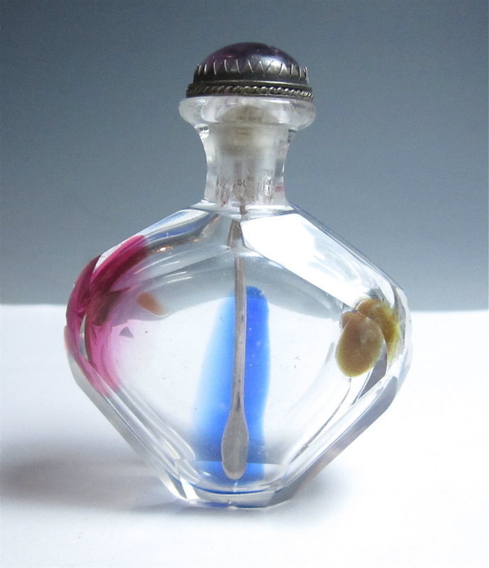 Antique Chinese Faceted Crystal Snuff Bottle