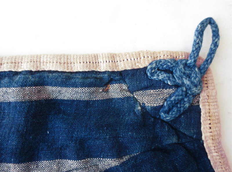 Antique Japanese Indigo Ikat Cotton Rain Coat