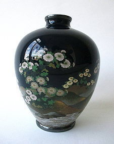 Cloisonne Vase attributed to Hiyashi Kodenji