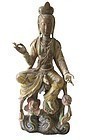 Antique Chinese Wooden Buddha Statue