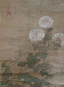 Japanese Scroll Painting Attributed to Ogata Korin