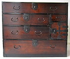 Antique Japanese Single Section Tansu