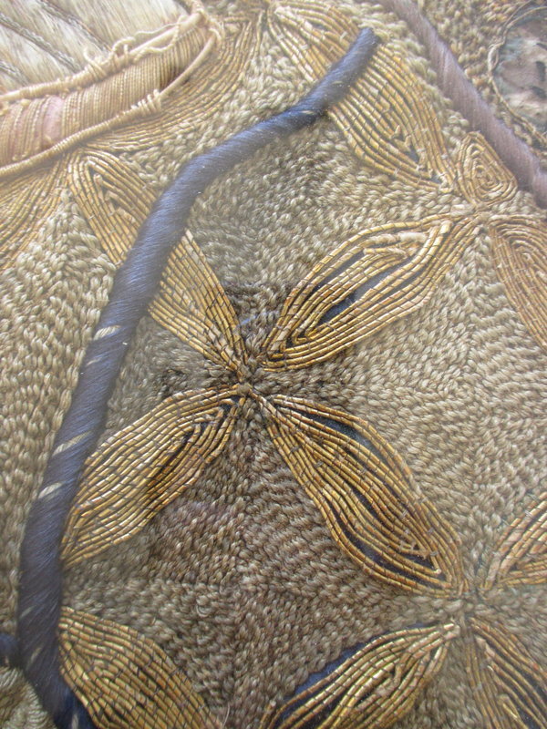 Japanese Woven Textile Of Ebisu and Daikoku