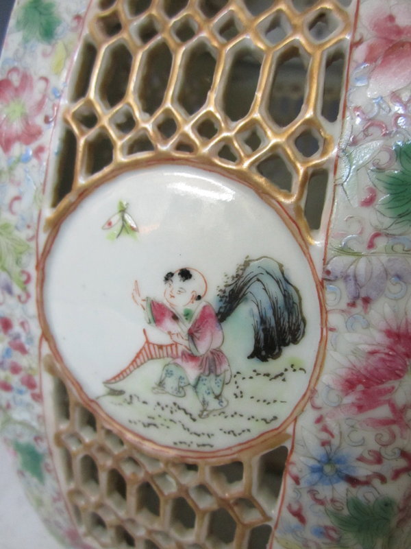 Chinese Antique Pair of Porcelain Lamps Covers
