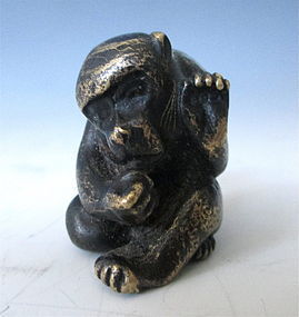 Japanese Bronze Miniature Figure