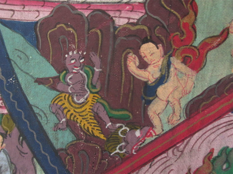 Tibetan Wheel of Life Thangka