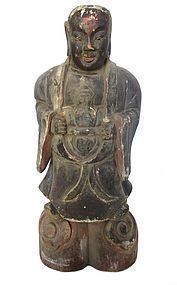 Chinese Ming Religious Wooden Carving