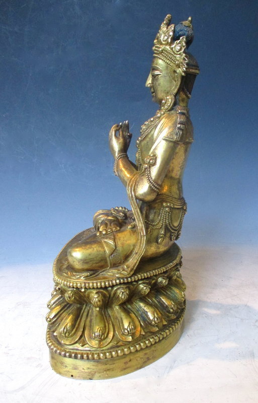 Antique Sino Tibetan Bronze Statue of Tara